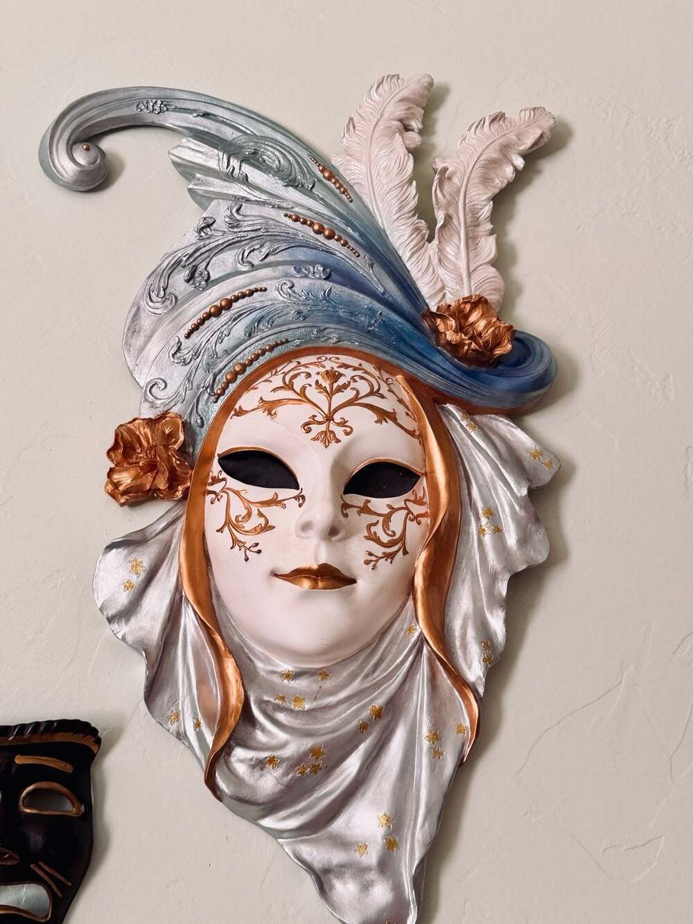 Veronese Design Decorative Venetian Wall Mask Plaque